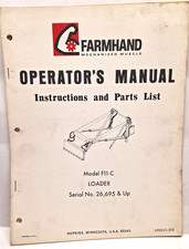 USED FARMHAND OPERATORS MANUAL