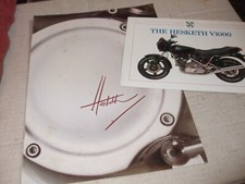 HESKETH V1000 SALES BROCHURE & SPECIFICATION CARD - 1981