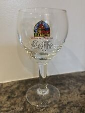 Belgian LEFFE Beer Half Pint Glass Chalice / Goblet - Crown Stamp 562 in VGC