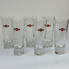 Vintage Cocktail Bar Set of 6 Martini Tall Drinking Glasses Breweriana Drinkware