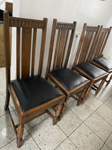 Solid oak antique - oak, chairs