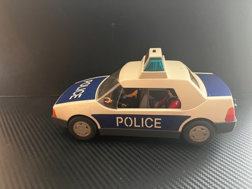 Playmobil police car flashing - police,