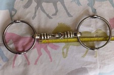 5" Nickel Mouth Cherry Roller Polo/ Hunting Gag Horse Bit. Excellent Condition.