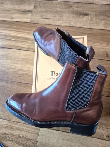 Barker brown leather mens - barker,
