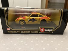 PORSCHE 911 993 CARRERA RACING N 1 SHELL 1993 BOXED BURAGO COD 1560 1:24 SCALE