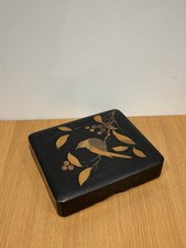 Japanese Meiji black lacquer box