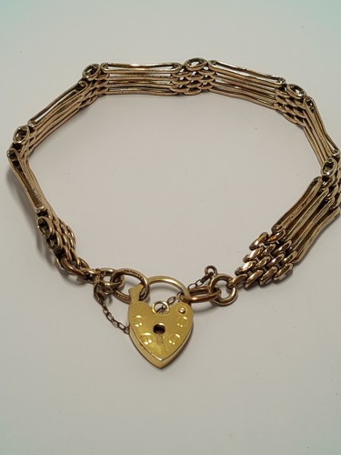 Vintage rolled gold bar - 4,