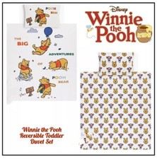 Disney Winnie the Pooh Cot & Cotbed Bedding Quilt Cover Set / Baby Shower 