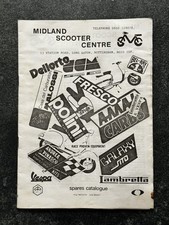 Vintage MIDLAND SCOOTER CENTRE 1985 Vespa PARTS SPARES CATALOGUE Lambretta GP200