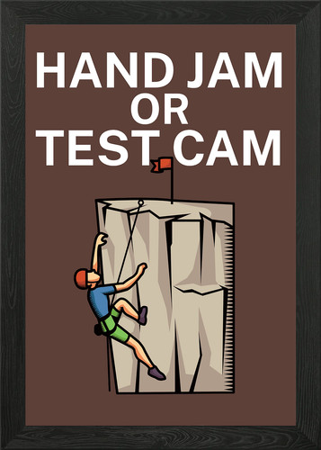Climbing hand jam test - climbing,