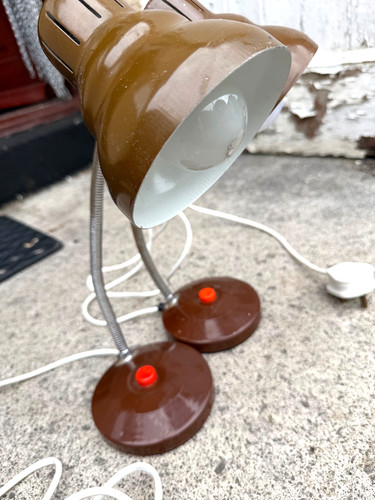 Vintage 1970 desk lamps - desk,
