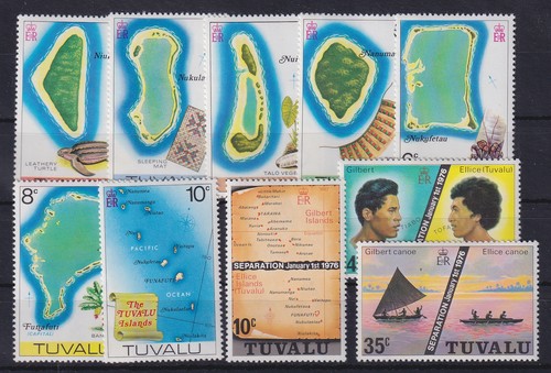 Tuvalu 1976 lot values mnh - tuvalu,
