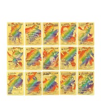55PCS Pokemon Card Foil GOLD