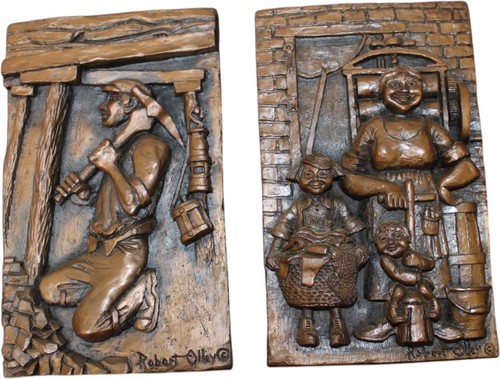 Robert olley relief - relief, plaques