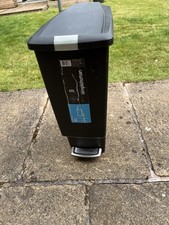 Simplehuman black 40L pedal bin **Collection Only**