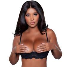 Lace Satin Shelf Bra Underwire