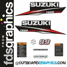 Suzuki DF9.9 9.9hp four stroke outboard engine decals/sticker kit
