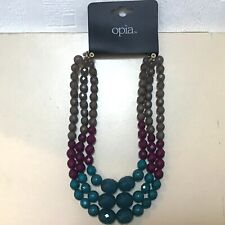 Womens fashion jewellery necklace Primark Opia necklace acrylic 40cm unused