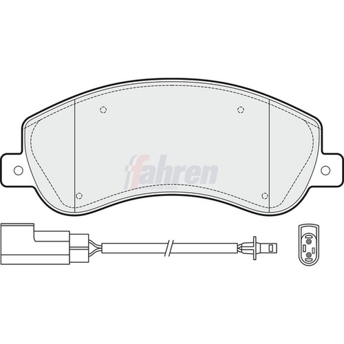 Brake pads set - pads, fahren