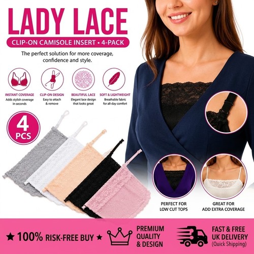 Pack ladies lace clip on - pack,