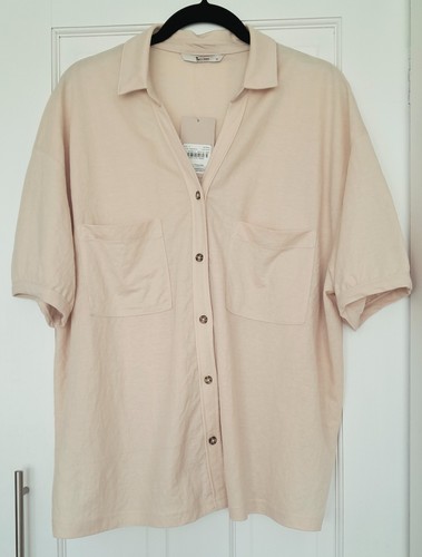 Oatmeal short sleeve shirt new - oatmeal,