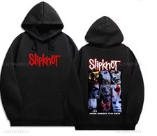 Slipknot Logo Overhead Black Hoodie Hooded Sweatshirt S-XXXL