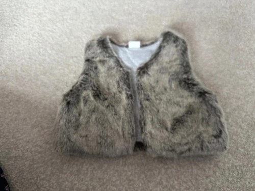 Next girls fur gilet waistcoat