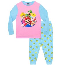 Girls Super Mario Pyjama Set |