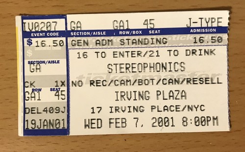2001 stereophonics e - 2001, j.e.e.p