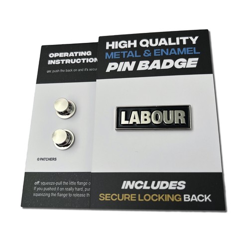 Silver metal black enamel - &,