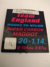 DRENNAN TEAM ENGLAND BARBLESS HOOKS TO NYLON