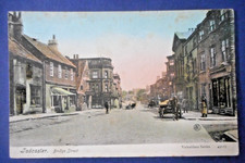 Postcard POSTED 1908 BRIDGE STREET TADCASTER Nr YORK YORKSHIRE