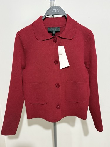 Zara burgundy knit - zara, cardigan