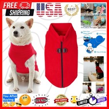 Zip Up Fleece Dog Sweater -