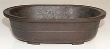 "Brown Mica Bonsai Pot -