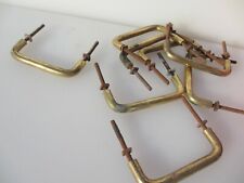 Vintage Brass Cabinet Handle Drawer Pull Old Cupboard Chest Art Deco- £5each