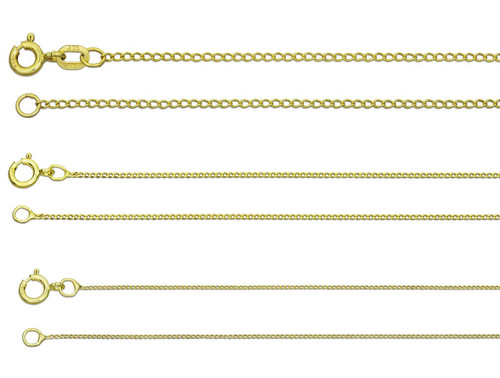 9ct gold curb - 9ct,