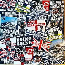 100 x West Brom Stickers based on Shirt Hawthornes WBA Flag Poster Albion Banner