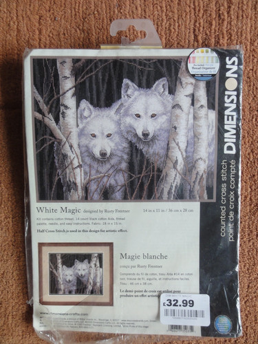 Dimensions white magic wolves - dimensions,
