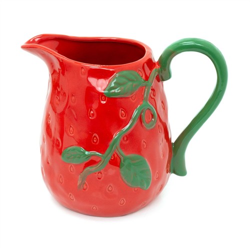 Strawberry flower jug vase - vase, |
