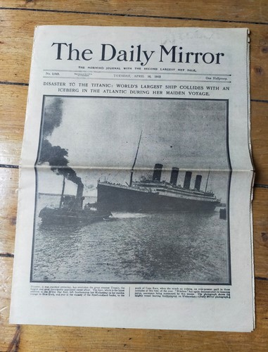 Daily mirror titanic - daily, sinks