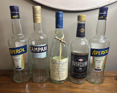 Empty clear liquor alcohol - empty,