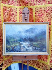 Oil on board painting, a wild