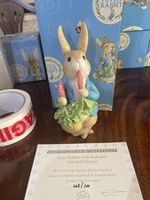 Peter Rabbit with Radishes Limited Edition Number 448/600 Figurine Peter Rabbit