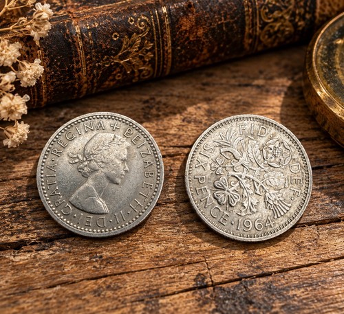 British sixpence coins bulk - british,