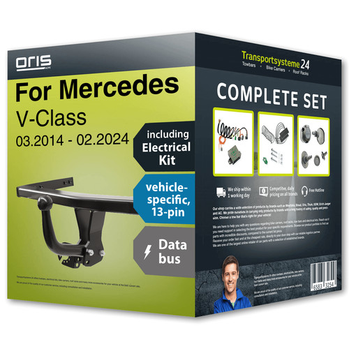 Towbar fixed for mercedes - fixed,