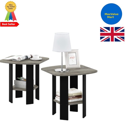 Compact tier side table set - table,