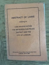 RARE Vintage ABSTRACT OF LAWS