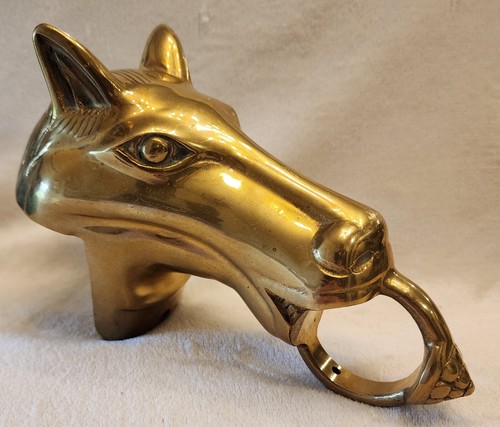 Vintage brass horse - vintage,