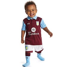 Aston Villa Infants Football Minikit Under Armour Home Claret Blue White 2016-17